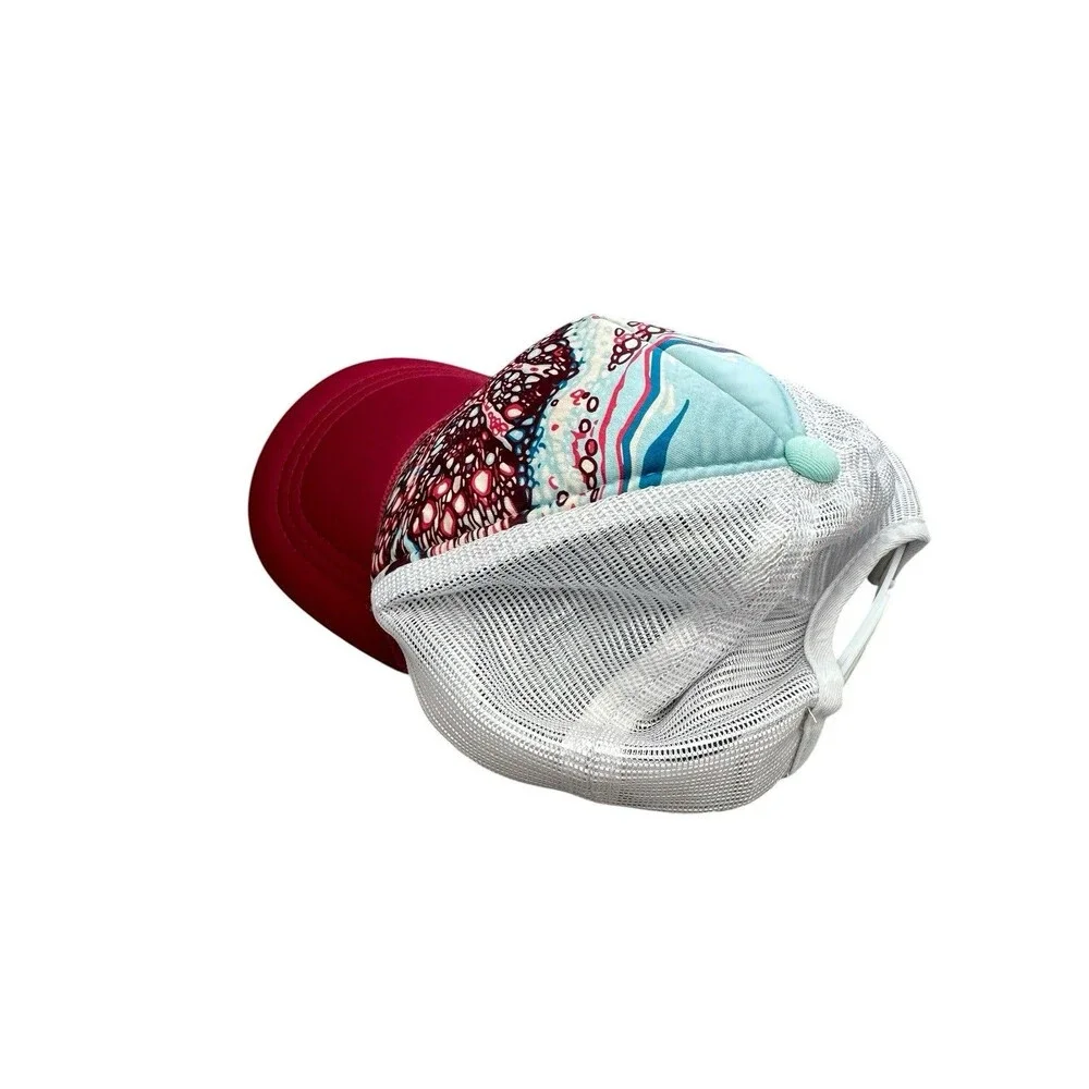 Odell Brewing The OBC Wine Project Trucker Hat Snapback Mesh Cap Floral Graphic